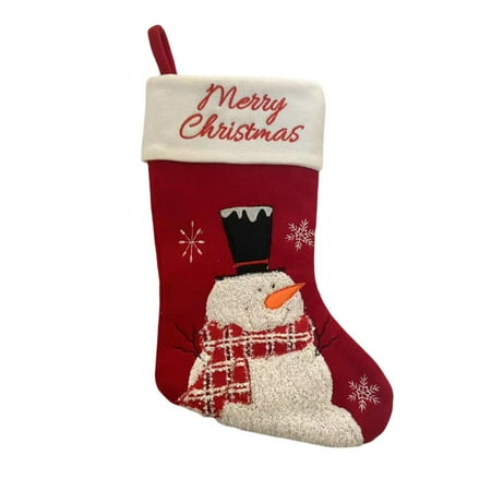 LYU Christmas Stocking Large Size Santa Claus/Snowman Pattern Reusable Super Soft Tear-resistant Scene Layout Wide Opening Hanging Xmas Tree Gift Bag Pendant for Party
LYU Christmas Stocking Large Size Santa Claus/Snowman Pattern Reusable Super Soft Tear-resistant Scene Layout Wide Opening Hanging Xmas Tree Gift Bag Pendant for Party