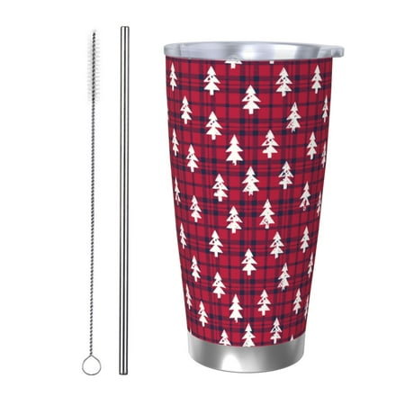 Fuzoiu white Tree red plaid Print 20oz Tumbler Stainless Steel Vacuum Insulated Car Cup Insulated Coffee Mug Travel Mug with Lid Thermal Cup for Outdoor-Straw Two-piece Set
Fuzoiu white Tree red plaid Print 20oz Tumbler Stainless Steel Vacuum Insulated Car Cup Insulated Coffee Mug Travel Mug with Lid Thermal Cup for Outdoor-Straw Two-piece Set