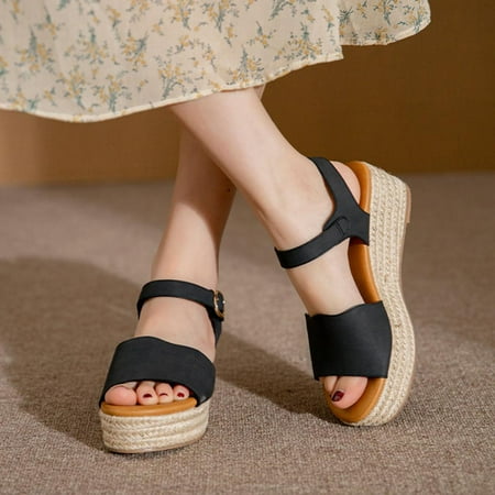 Homedles Sandals Women- Gift for Women Casual Flat slip on Comfortable Open toe Platform Sandals Black 37
Homedles Sandals Women- Gift for Women Casual Flat slip on Comfortable Open toe Platform Sandals Black 37