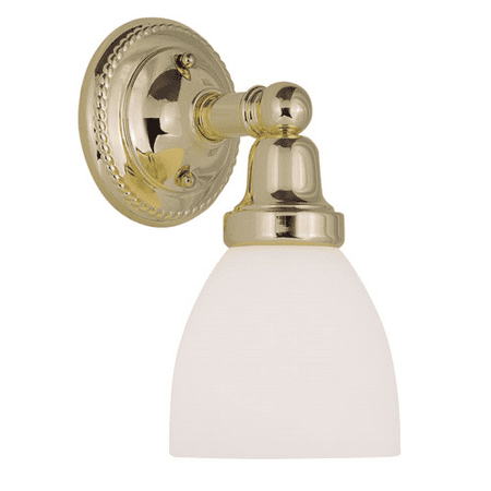 Bathroom Vanity 1 Light With Satin Opal White Glass Polished Brass size 6 in 100 Watts - World of Crystal
Bathroom Vanity 1 Light With Satin Opal White Glass Polished Brass size 6 in 100 Watts - World of Crystal