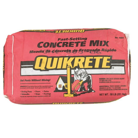 Quikrete Fast Setting Concrete Mix Fast Setting Bag 50 Lbs. - Walmart.com
