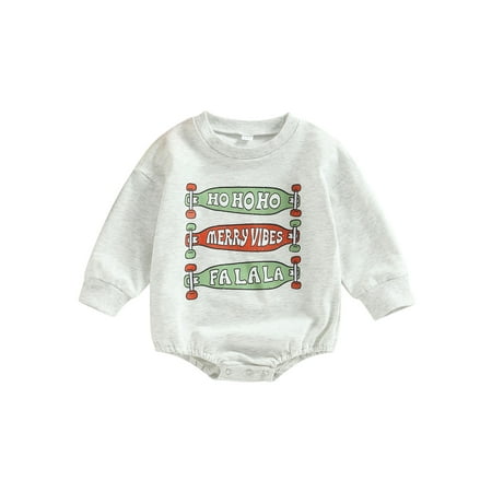 Baby Boys Girls Christmas Rompers Letter Print Patchwork Long Sleeve Pullover Jumpsuits Xmas Clothing
Baby Boys Girls Christmas Rompers Letter Print Patchwork Long Sleeve Pullover Jumpsuits Xmas Clothing