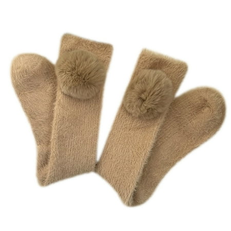 POYOGA Women Winter Warm Furry Calf Socks Kawaii Big Plush Ball Ribbed Fuzzy Stockings
POYOGA Women Winter Warm Furry Calf Socks Kawaii Big Plush Ball Ribbed Fuzzy Stockings