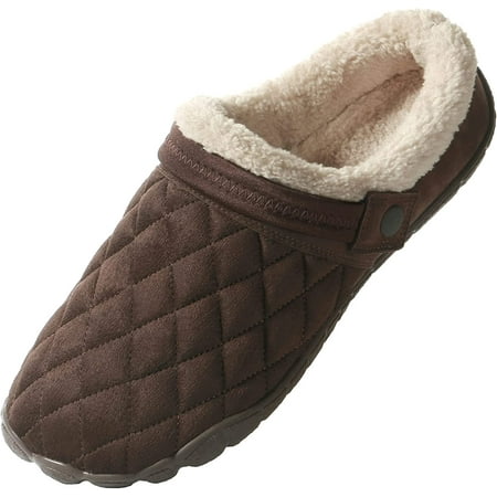 QWZNDZGR Men s Slippers Soft Wool-Linked Lining Suede House Shoes Outdoor Wide Slipper with Anti-Skid Outsole
QWZNDZGR Men s Slippers Soft Wool-Linked Lining Suede House Shoes Outdoor Wide Slipper with Anti-Skid Outsole