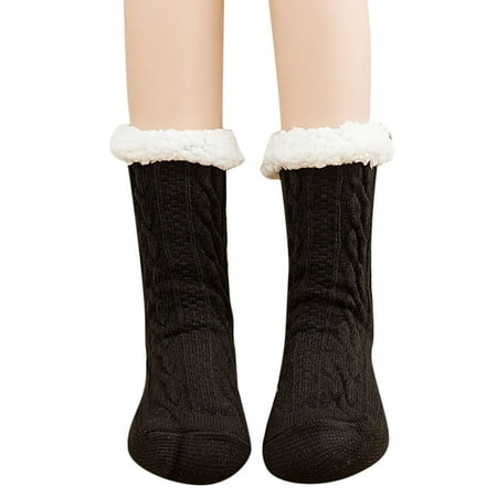Womens Socks Active Women Solid Knitted Slip Plush Thicken Warm Winter Boots Socks Household Socks Mens Thin Stretch Socks
Womens Socks Active Women Solid Knitted Slip Plush Thicken Warm Winter Boots Socks Household Socks Mens Thin Stretch Socks