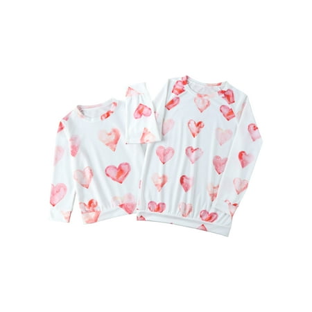 Diconna Family Matching Pullover Female Heart Letter Print Round Neck Long Sleeve Blouse for Adults Kids
Diconna Family Matching Pullover Female Heart Letter Print Round Neck Long Sleeve Blouse for Adults Kids