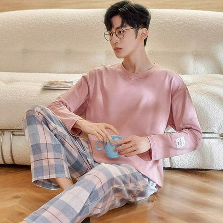 DanceeMangoo Mens Pajama Sets Autumn Winter Warm Men Sleepwear Long Sleeve Cotton Pajamas for Men Elastic Waist Pant Leisure Homewear
DanceeMangoo Mens Pajama Sets Autumn Winter Warm Men Sleepwear Long Sleeve Cotton Pajamas for Men Elastic Waist Pant Leisure Homewear