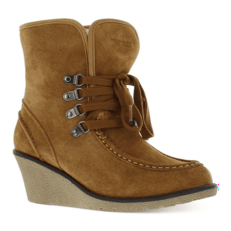 Khombu Women s Sasha Lace up Cold Weather Moon Boots Brown Size -10M