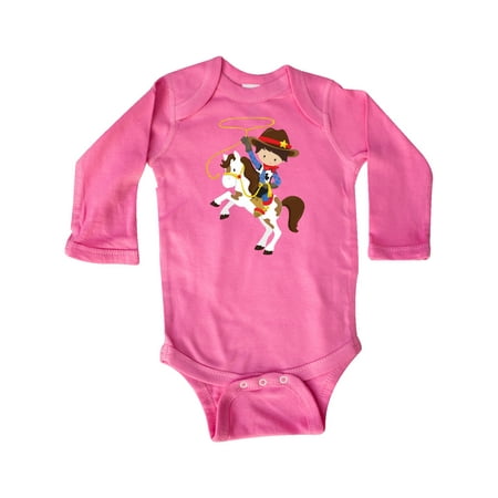 Inktastic Little Cowboy Cowboy On White Horse Brown Hair Gift Baby Boy Long Sleeve Bodysuit
Inktastic Little Cowboy Cowboy On White Horse Brown Hair Gift Baby Boy Long Sleeve Bodysuit