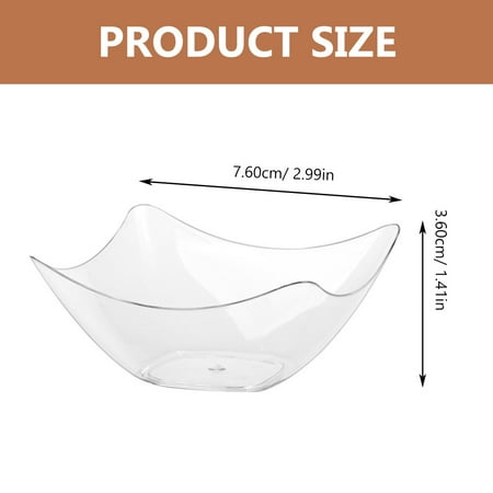 48Pcs Transparent Fruit Bowls Multi-function Ice Cream Bowls Delicate Trifle Bowls
48Pcs Transparent Fruit Bowls Multi-function Ice Cream Bowls Delicate Trifle Bowls