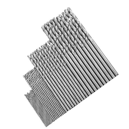 40pcs / Set HSS Milling Cutter 1.0mm-2.5mm Straight Drill Bit with Spiral