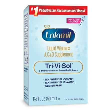 Enfamil Tri-Vi-Sol Liquid Vitamins A, C, and D Infant Supplement, 1.67 fl oz (50 mL)
