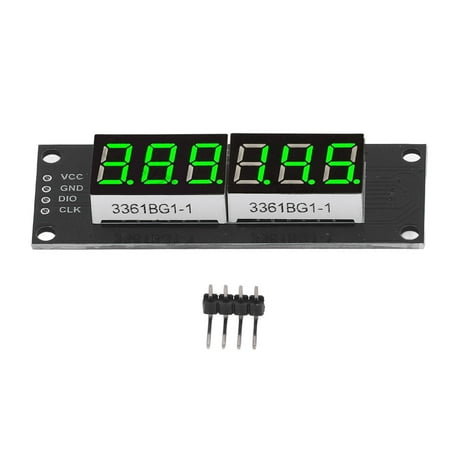 Zaqw 6 Bits LED Display Tube LED Digital Display Module LED Digital Display Tube 0.36in 6 Bit 7 Segment TM1637 LED Clock Display Module With Green Light 5V
Zaqw 6 Bits LED Display Tube LED Digital Display Module LED Digital Display Tube 0.36in 6 Bit 7 Segment TM1637 LED Clock Display Module With Green Light 5V