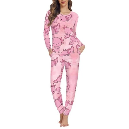 Renewold Pink Smiling Axolotls Nightwear Essentials Women s Cozy Snug-Fit Fabric Pajama Set Long Sleeve Tee Pajamas Tops and Pants Casual Daily Life Loungewear Size 4XL
Renewold Pink Smiling Axolotls Nightwear Essentials Women s Cozy Snug-Fit Fabric Pajama Set Long Sleeve Tee Pajamas Tops and Pants Casual Daily Life Loungewear Size 4XL
