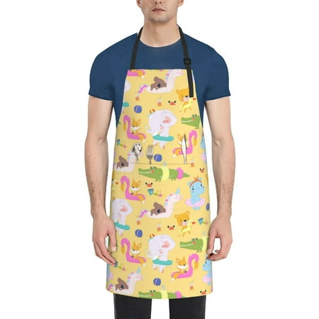 Pofeuu Summer Animals Print Waterproof Apron with Pockets Adjustable Cooking Aprons Kitchen Bib for Baking Household Cleaning
Pofeuu Summer Animals Print Waterproof Apron with Pockets Adjustable Cooking Aprons Kitchen Bib for Baking Household Cleaning