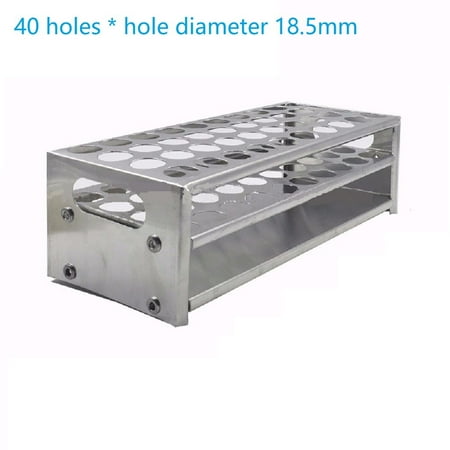 RANMEI Aluminum Test Tube Holder Rack 40 Hole 3 Layer for 18.5-22.5mm Tubes