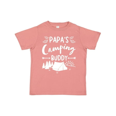 Inktastic Papas Camping Buddy Gift Toddler Boy or Toddler Girl T-Shirt