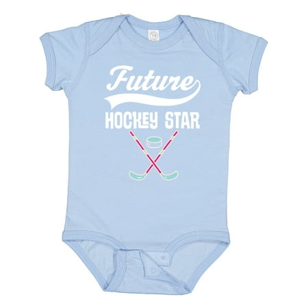 Inktastic Hockey Star Future Gift Baby Boy or Baby Girl Bodysuit