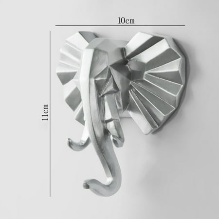 Resin Animal Head Hook Hanger Rack Holder Wall Mount Home Room Decor Coat Hat Key Hook Silver Elephant Uncosinb
Resin Animal Head Hook Hanger Rack Holder Wall Mount Home Room Decor Coat Hat Key Hook Silver Elephant Uncosinb