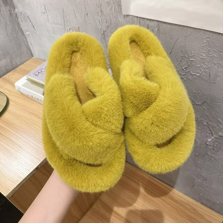 CoCopeaunt Street Trend Cross Band Ladies Fluffy Fur Slippers Winter Solid Bedroom Girls Plush Shoes Fashion House Women Fluffy Slippers
CoCopeaunt Street Trend Cross Band Ladies Fluffy Fur Slippers Winter Solid Bedroom Girls Plush Shoes Fashion House Women Fluffy Slippers