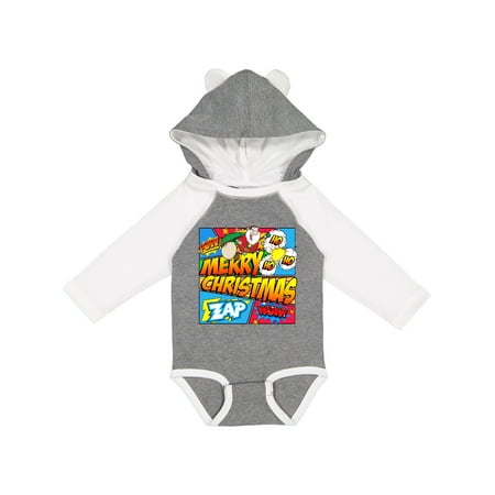 Inktastic Christmas Comic Book Gift Baby Boy or Baby Girl Long Sleeve Bodysuit