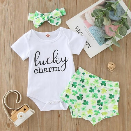 Cathalem Twins Clothes Girls St. Patricks Day Newborn Infant Baby Girls Short Sleeve Letter Romper Tops Print Checke Pants Girls A 6-12 Months
Cathalem Twins Clothes Girls St. Patricks Day Newborn Infant Baby Girls Short Sleeve Letter Romper Tops Print Checke Pants Girls A 6-12 Months
