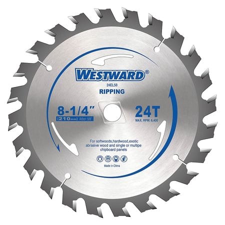 Westward 24EL58 Circular Saw Blades