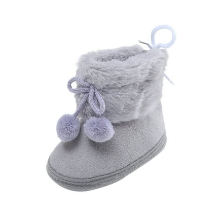 Infant Unisex Plush Warm Solid Snow Boots Soft Sole Prewalker Non-Slip Boots For Newborn Toddler Boys Girls 0-18M Gray
Infant Unisex Plush Warm Solid Snow Boots Soft Sole Prewalker Non-Slip Boots For Newborn Toddler Boys Girls 0-18M Gray