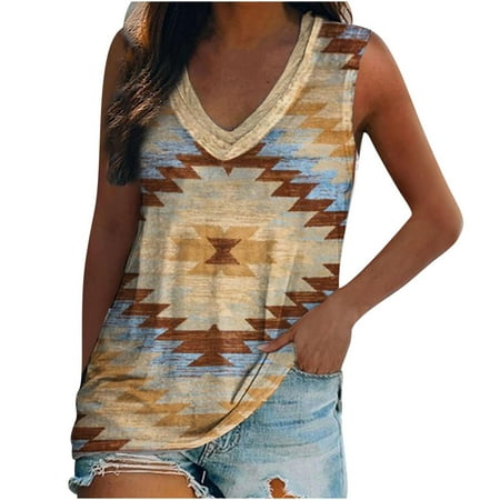 Dtydtpe Womens Western Tops Vintage Ethnic Print Sleeveless Tank T Shirts Shirts Loose Fit V Neck Summer Vests Pullover Adjustable Tops for Women Tennis Top Women Too Apparel T Shirt Bra Camisole
Dtydtpe Womens Western Tops Vintage Ethnic Print Sleeveless Tank T Shirts Shirts Loose Fit V Neck Summer Vests Pullover Adjustable Tops for Women Tennis Top Women Too Apparel T Shirt Bra Camisole