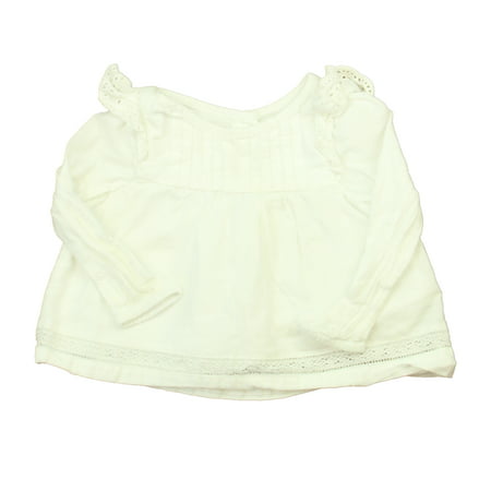 

Pre-owned Gap Girls White Blouse size: 12-18 Months