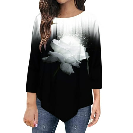 Fsqjgq Lightweight Button Shirt Women Fashion Floral Print Round Neck 7 Point Sleeve T Shirt Women Pajamas Set Button Shirt Polyester Fiber Black Xl
Fsqjgq Lightweight Button Shirt Women Fashion Floral Print Round Neck 7 Point Sleeve T Shirt Women Pajamas Set Button Shirt Polyester Fiber Black Xl