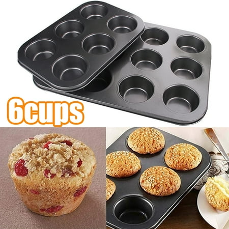 Travelwant 1/2Pcs 6-Cup Muffin Pan Non-Stick Cupcake Bakeware Pan Premium Non-Stick Bakeware Standard Muffin and Cupcake Pan Carbon Steel Muffin Tray Standard Baking Mold for Oven Baking Pie
Travelwant 1/2Pcs 6-Cup Muffin Pan Non-Stick Cupcake Bakeware Pan Premium Non-Stick Bakeware Standard Muffin and Cupcake Pan Carbon Steel Muffin Tray Standard Baking Mold for Oven Baking Pie