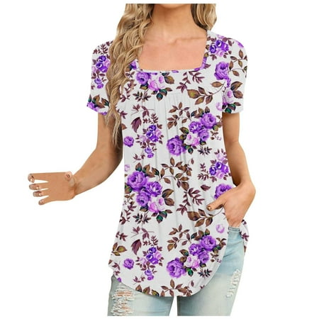 kakina CMSX Womens Graphic Tees Vintage Trendy Clearance Fashion Round-Neck Short Sleeve Print Casual T- Shirt Tops Blouses Dressy Casual Clearance Purple XXL
kakina CMSX Womens Graphic Tees Vintage Trendy Clearance Fashion Round-Neck Short Sleeve Print Casual T- Shirt Tops Blouses Dressy Casual Clearance Purple XXL