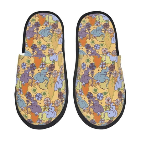 Noikeo Cycling Elephant On Bicycle In Park Pattern Cozy Slippers Indoor for Women and Mens Fuzzy House Shoes Soft Plush Warm Slip-on Slippers-Medium
Noikeo Cycling Elephant On Bicycle In Park Pattern Cozy Slippers Indoor for Women and Mens Fuzzy House Shoes Soft Plush Warm Slip-on Slippers-Medium