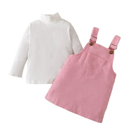 SYNPOS Baby Girls and Toddler Girls Long Sleeve Top and Suspender Skirt Set 2-piece Set Toddler Girl Fall Winter Outfits
SYNPOS Baby Girls and Toddler Girls Long Sleeve Top and Suspender Skirt Set 2-piece Set Toddler Girl Fall Winter Outfits