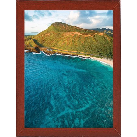Sandys No Buildings-CAMBRO138903 Print 15.25"x11.5" by Cameron Brooks in a Affordable Red Mahogany Medium