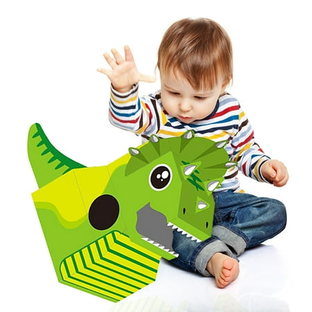 Wearable DIY Toy Carton Cardboard Box Animal Dinosaur Elephant Shark for Child