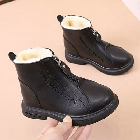 Girls Winter Warm Snow Boots Outdoor Waterproof And Anti-Skid Fur Lined Cotton Shoes
Girls Winter Warm Snow Boots Outdoor Waterproof And Anti-Skid Fur Lined Cotton Shoes