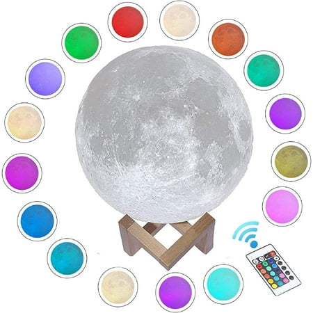 LINLIN 16 Colors Moon Lamp Remote & Touch Control 3D Printed Luna Light PLA Material USB Recharge Romantic Gift for Love Ones Diameter
LINLIN 16 Colors Moon Lamp Remote & Touch Control 3D Printed Luna Light PLA Material USB Recharge Romantic Gift for Love Ones Diameter