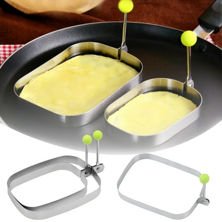 Chicmine Pancake Mold Stainless Steel Anti-deformed Oblong Convenient Storage Food Grade Make Omelet with Handle Heat Resistant Cake Mold Cooking Tool
Chicmine Pancake Mold Stainless Steel Anti-deformed Oblong Convenient Storage Food Grade Make Omelet with Handle Heat Resistant Cake Mold Cooking Tool
