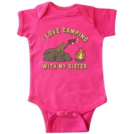 Inktastic I Love Camping With My Sister Gift Baby Boy or Baby Girl Bodysuit 
Inktastic I Love Camping With My Sister Gift Baby Boy or Baby Girl Bodysuit
