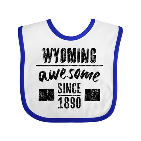 Inktastic Wyoming Awesome Since 1890 Gift Baby Boy or Baby Girl Bib