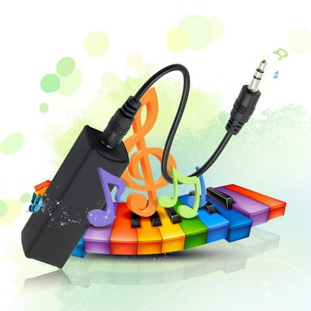 Ground Loop Noise Isolator for Car Audio / Home Stereo System with 3.5mm Audio Cable (Black)
