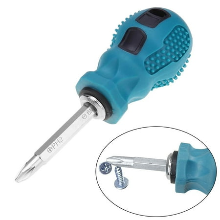 BAMILL Slotted Cross Screwdriver Dual Purpose Mini Short Shank Repair Hand Tool