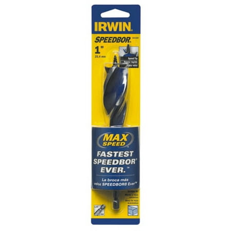 Irwin 1 x 6 Speedbor Max Drill Bit Standard Length Tri-Flute Design For Fa
Irwin 1 x 6 Speedbor Max Drill Bit Standard Length Tri-Flute Design For Fa