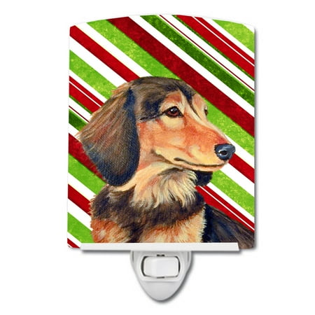 Caroline s Treasures LH9256CNL Dachshund Candy Cane Holiday Christmas Ceramic Night Light 6x4x3 multicolor 
Caroline s Treasures LH9256CNL Dachshund Candy Cane Holiday Christmas Ceramic Night Light 6x4x3 multicolor