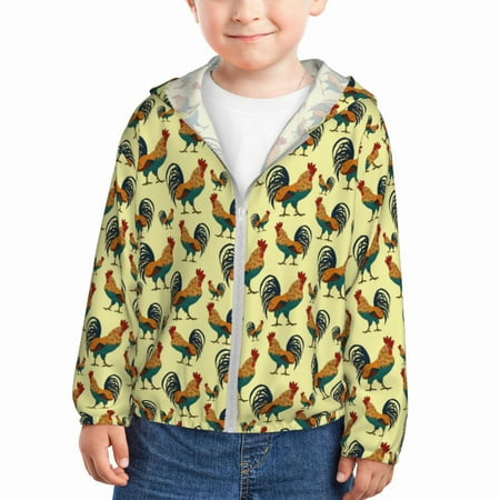 Gaeub Roosters In Farm Print Athletic Sun Protection Hoodie for Kids Long Sleeve Outdoor UV Shirt Running Fishing Top for Boys Girls-4 Years
Gaeub Roosters In Farm Print Athletic Sun Protection Hoodie for Kids Long Sleeve Outdoor UV Shirt Running Fishing Top for Boys Girls-4 Years