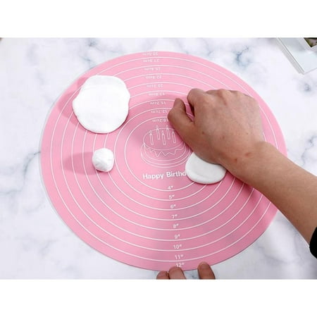 Confectionery and Pastry Accessories Cooking Pad Round Silicone Placemat Cake Mat Baking Tool Kitchen 30 cm Pink
Confectionery and Pastry Accessories Cooking Pad Round Silicone Placemat Cake Mat Baking Tool Kitchen 30 cm Pink