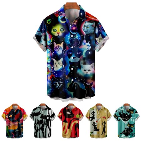 LANLIN Youth Adult Cats Collared Shirt & Top with Chest Pocket Lightweight Bowling Shirts for Boys 5-14 Years
LANLIN Youth Adult Cats Collared Shirt & Top with Chest Pocket Lightweight Bowling Shirts for Boys 5-14 Years