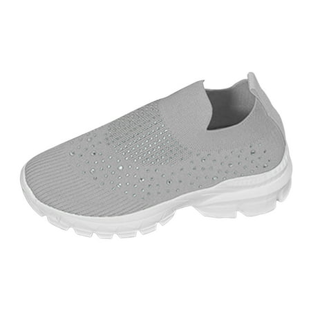 ZIZOCWA Summer Slip On Thick Bottom Walking Shoes for Women Non-Slip Rhinestone Stretch Cloth Knitted Mesh Sports Shoes Wide Width Grey Size38
ZIZOCWA Summer Slip On Thick Bottom Walking Shoes for Women Non-Slip Rhinestone Stretch Cloth Knitted Mesh Sports Shoes Wide Width Grey Size38